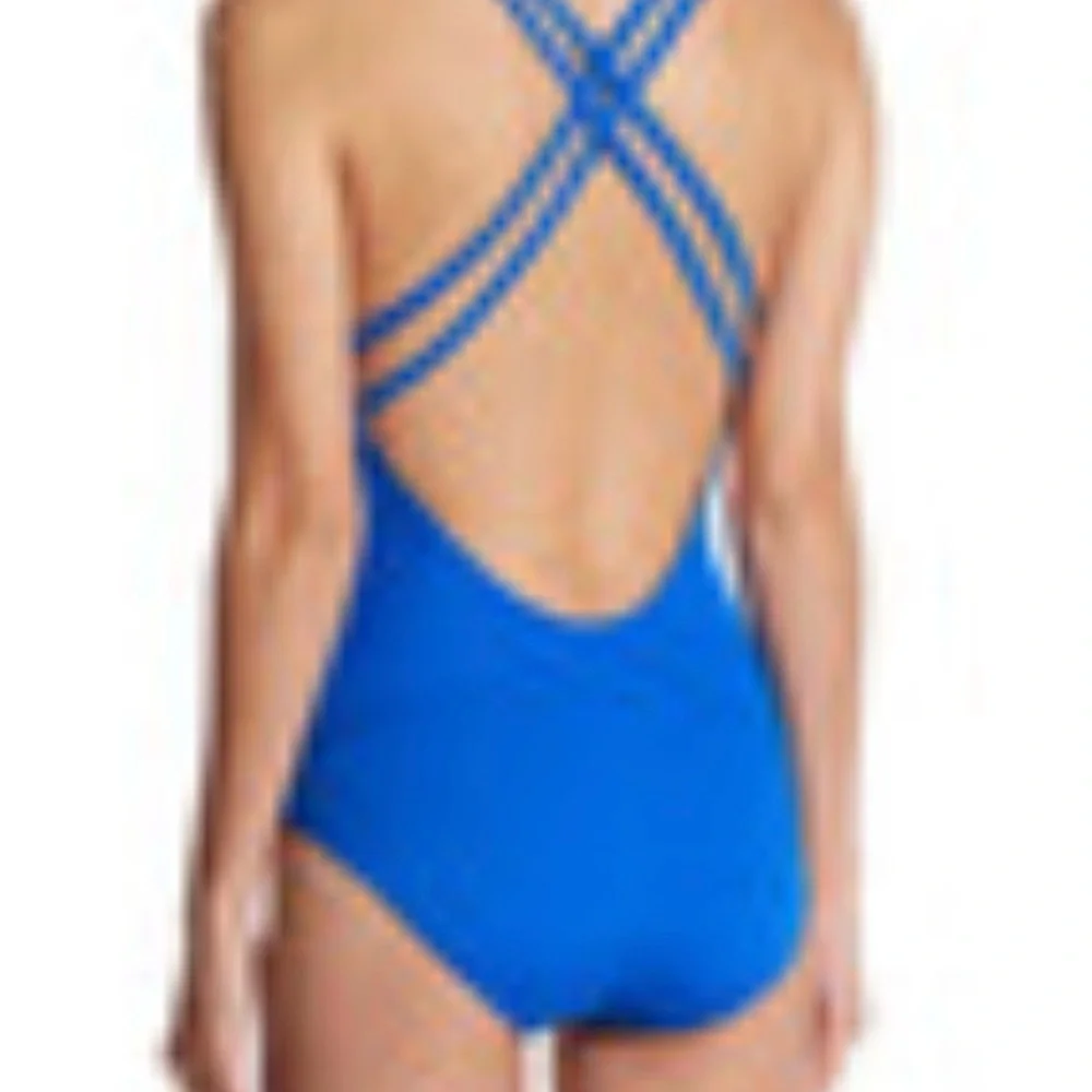 Athena One-Piece Swimsuit Bathing Suit Santorini 8 Medium Resort Vacation
